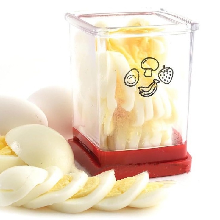 Kitchen Multifunctional  Besafe Cup Speed Slicer Egg and Fruit Cutter for Vegetable Strawberry Banana Salad Fresh Platter