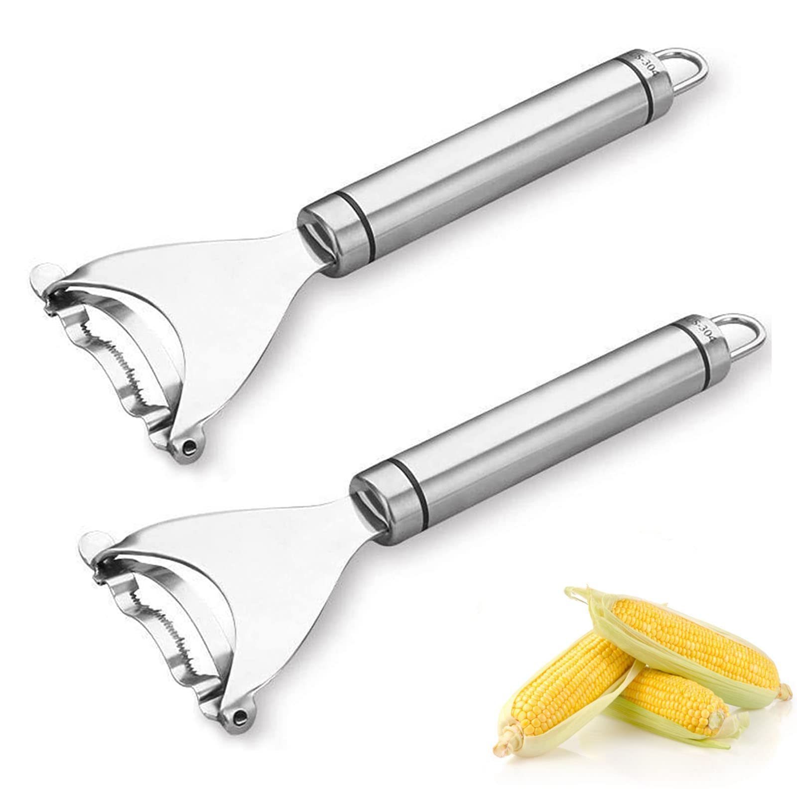 Stainless Steel Corn Peeler Corn Stripper Cob Tool  Removes Kernels From Corn Cobs