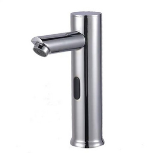 Hot Sale Wall Mount Bathroom Handle Free Sink Faucet Solid Brass Bathroom Tub Sensor Faucet for airport hospital hote