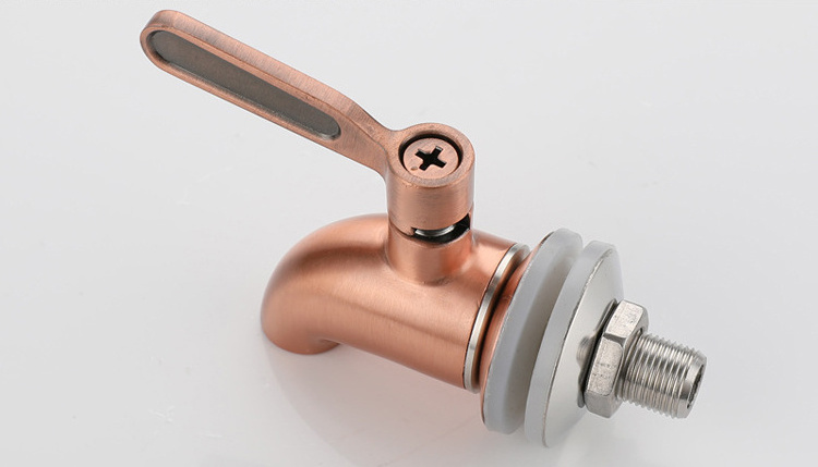 Cheap Rose Golden Water Coffee and Juice Dispenser Parts Replacement Tap Spigot Faucet for Wine Barrel Beverage Drink