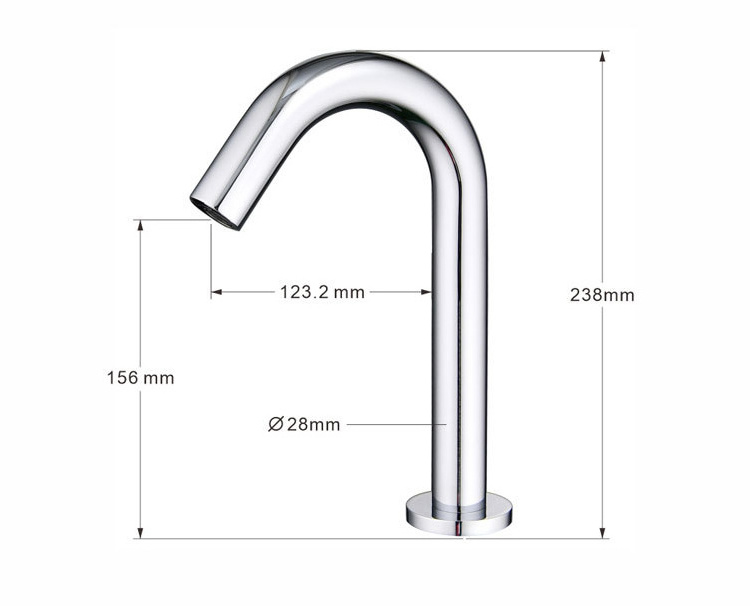 Cheap brass basin faucet deck mounted basin faucets induction automatic sensor airport hotel school WC toilet water taps