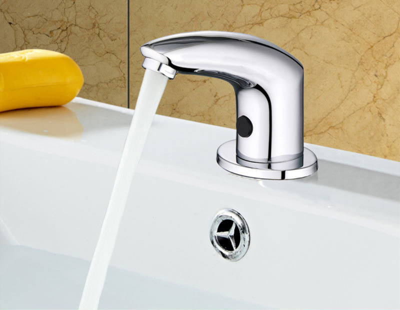 Luxury sensor kitchen faucet touch free automatic sensor bathroom wash basin water tap touchless faucets water solenoid valve