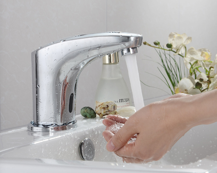 Shanyu High Quality Wash Hand  Touchless Auto Automatic Infrared Water Tap  Bathroom Toilet Sensor Faucet