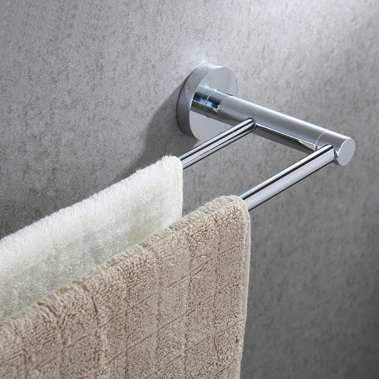 Double Towel Bar 24 Inch Bath Towel Rack Bathroom Wall Mounted Hand Towel Rack