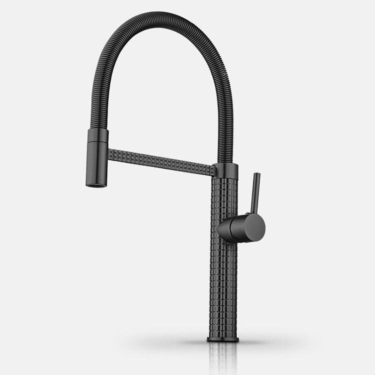 New design high-quality zinc alloy pull-out faucet  Kitchen sink faucet  Pull down spring spray cold and hot water faucet