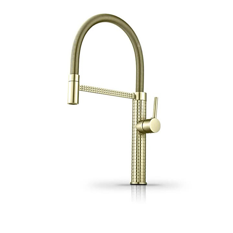 New design high-quality zinc alloy pull-out faucet  Kitchen sink faucet  Pull down spring spray cold and hot water faucet