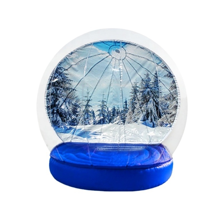 PVC Christmas Decoration Inflatable Globe Ball Human Size Snow Globe Photo Booth