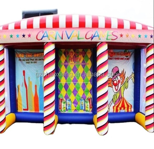 Popular Outdoor Adult Juegos Inflables 3 In 1 4  In 1 5 In 1 Inflatable Carnival Booth Shooting Table Games Sale