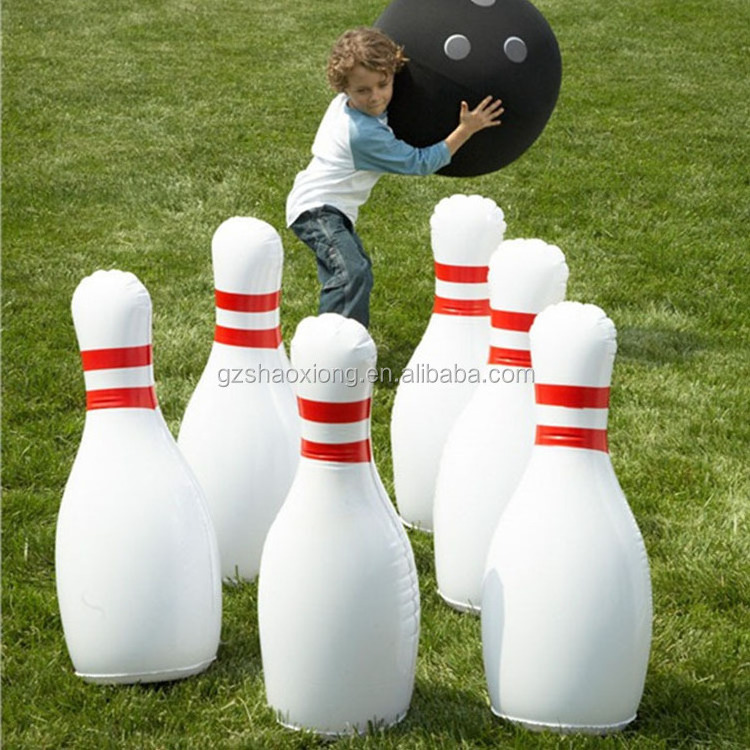 Large Inflatable Human Bowling Pin Set Game for Commercial Sale / Bowling Set / Body Soccer Ball