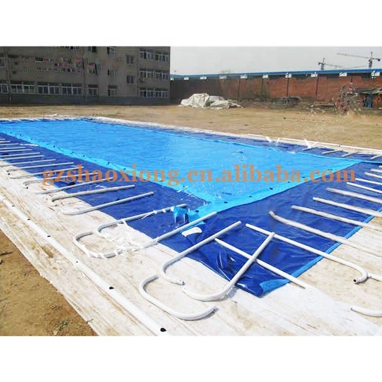 Outdoor Large Portable Rectangular Metal Frame Pool for Sale, Folding Swimming Pool, Inflatable Frame Pool