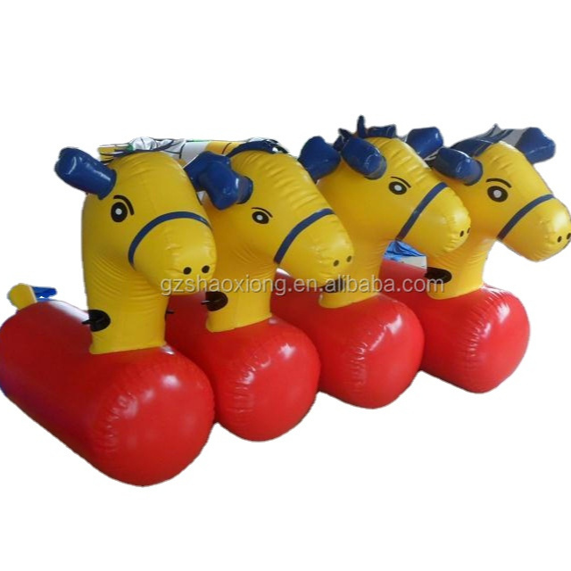 Inflatable Bouncing Horse Outdoor Game Toy Jumping Bouncing For Adults And Kids