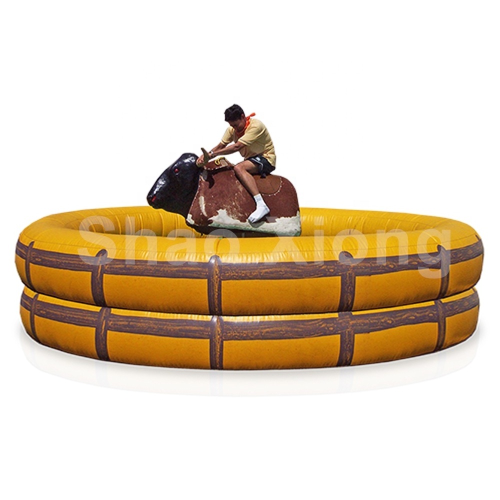 Commercial Inflatable Ride On Bucking Rodeo Bull Riding Mechanical Bull Costume Toys