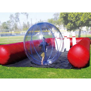 Outdoor Human Size Inflatable Bowling Balls Pin Set Games