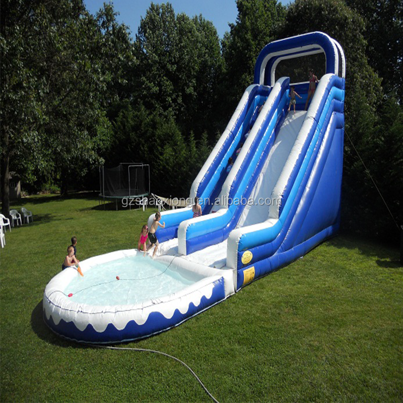 Wholesale prices outdoor large inflatable water dry slide for adult Hight quality