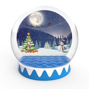 Wholesale attractive inflatable transparent snow ball inflatable christmas snow globe party human size snow globe