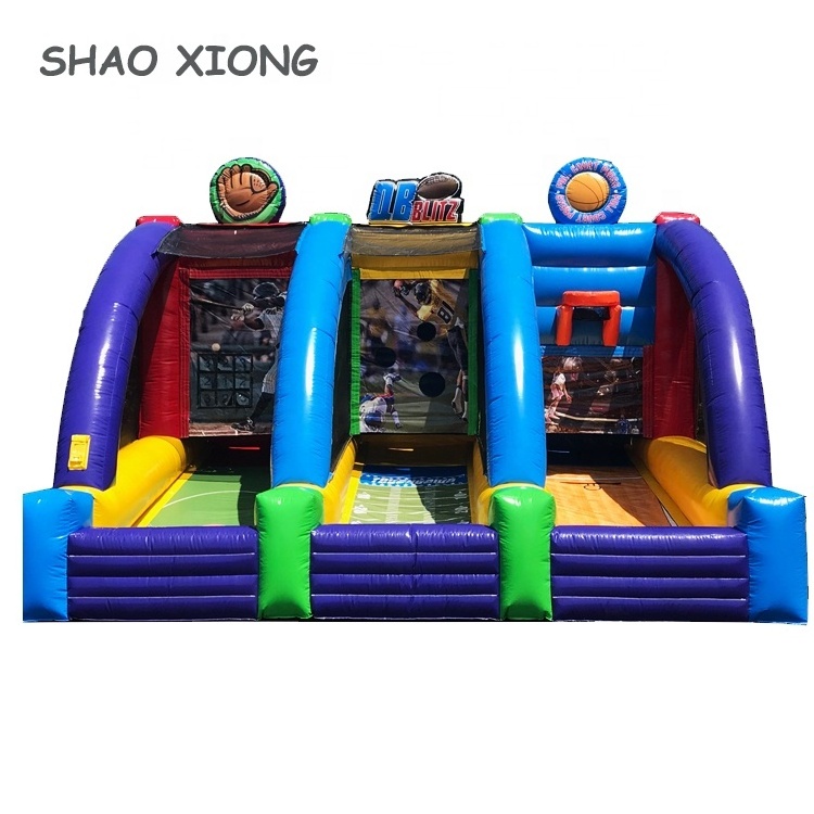 Juegos Inflables Games Park Amusement Adult Kids Inflatable Carnival Booth Games 3 In 1