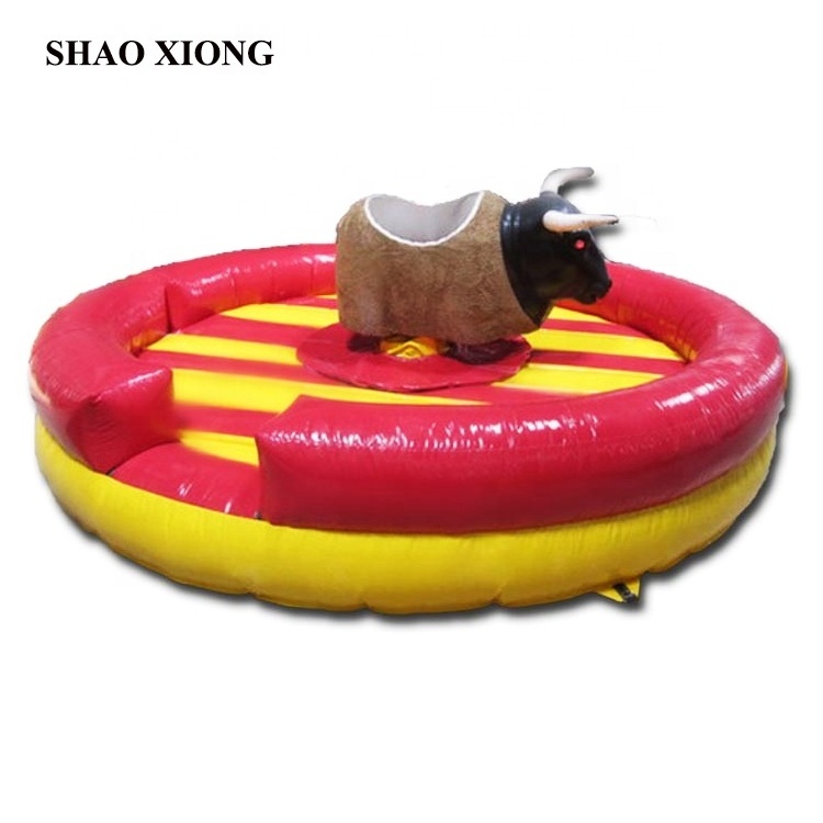 Bull Riding Machine Customized Size Inflatable Mechanical Bull Rodeo for Kids Adults