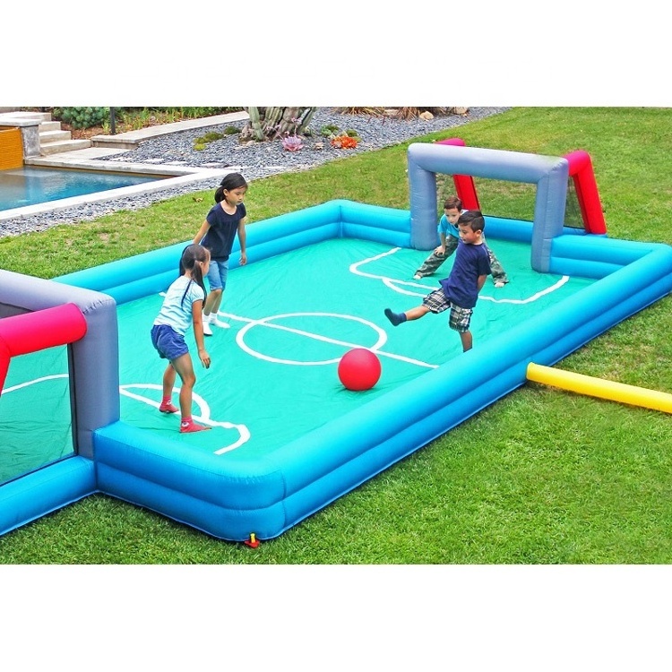 Inflatable Sport Game Toys Soccer Playground Inflatable Water Soap Soccer bubble  football Field For Sale