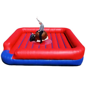 Bull Riding Machine Customized Size Inflatable Mechanical Bull Rodeo for Kids Adults