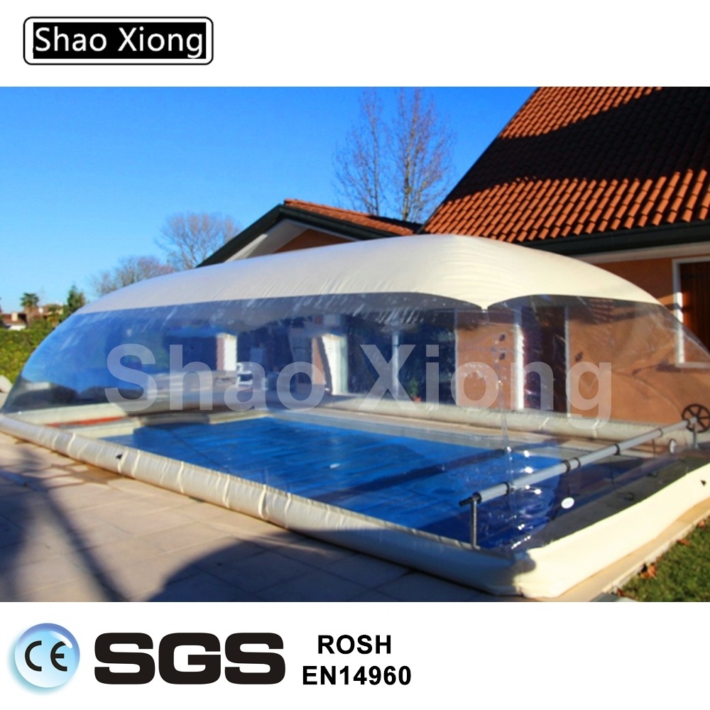 Transparent Waterproof PVC Swimming Pool Dome Cover Inflatable Swimming Pool Cover  Bubble Tent Covers