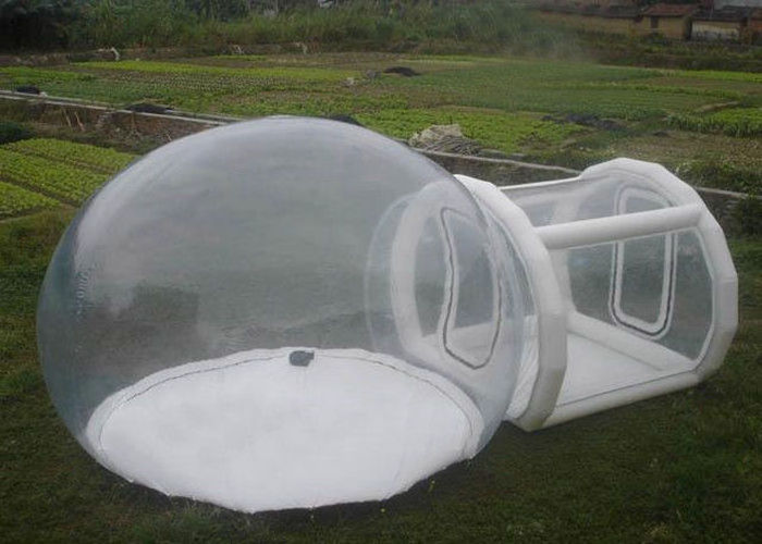 Outdoor Single Tunnel Inflatable Yurt Tent House Bubble Tree Lodge Transparent Tent For Sale