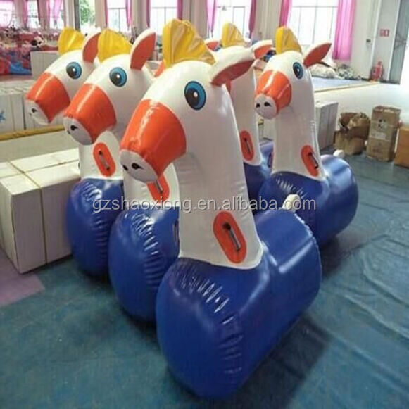 Inflatable Bouncing Horse Outdoor Game Toy Jumping Bouncing For Adults And Kids