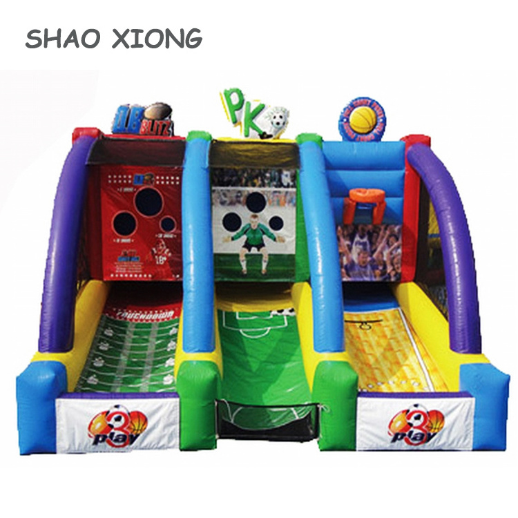 Juegos Inflables Games Park Amusement Adult Kids Inflatable Carnival Booth Games 3 In 1