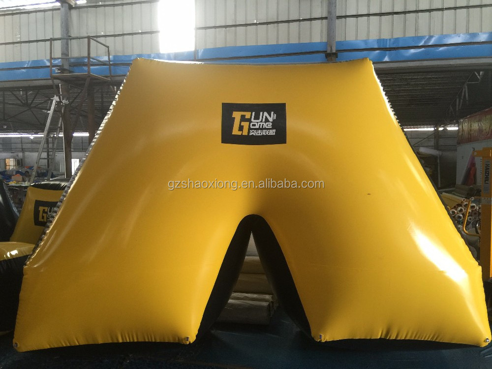 Wholesale inflatable paintball wall, air bunker inflatable bunkers paintball for rental