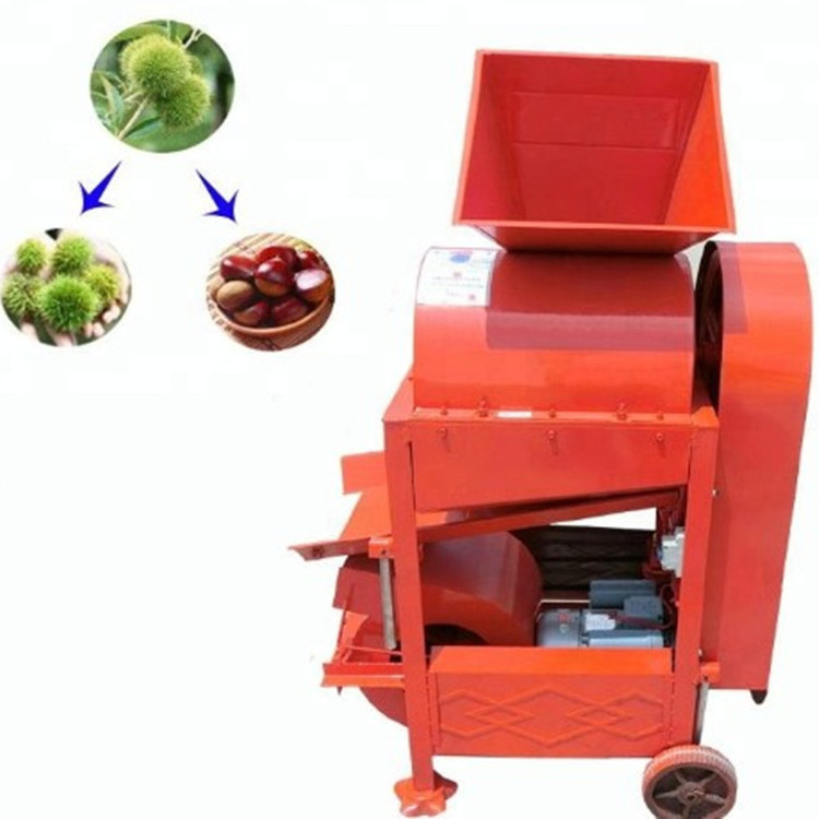 Efficient chestnut sheller /chestnut thorn shell removing machine/ chestnut peeling machine