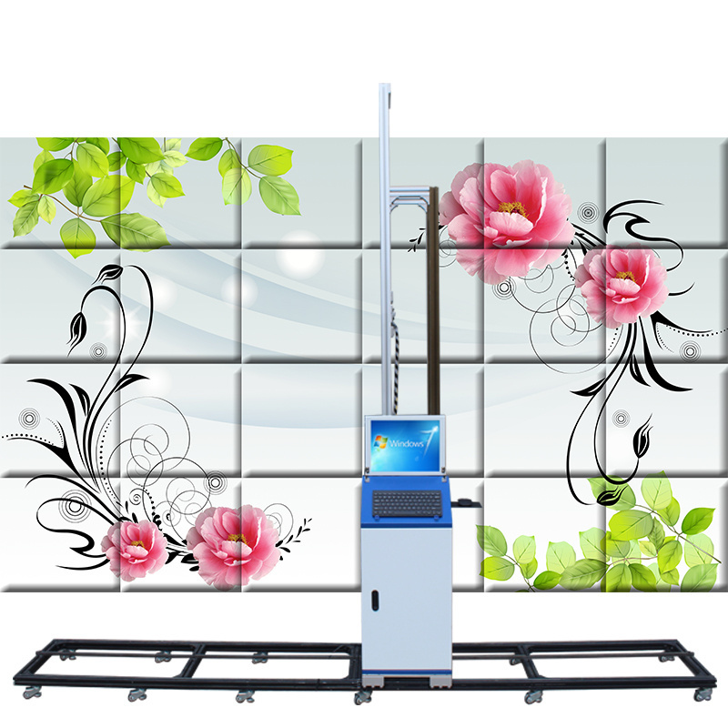 Wall Printing Machine 3D Vertical Wall Printer/3D background wall painting Digital Varnish Inkjet Printer