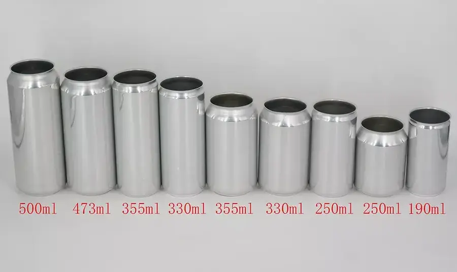 330ml 12oz Empty Aluminium Soda Pop Can With Easy Open End Lid For Beverage Drinking