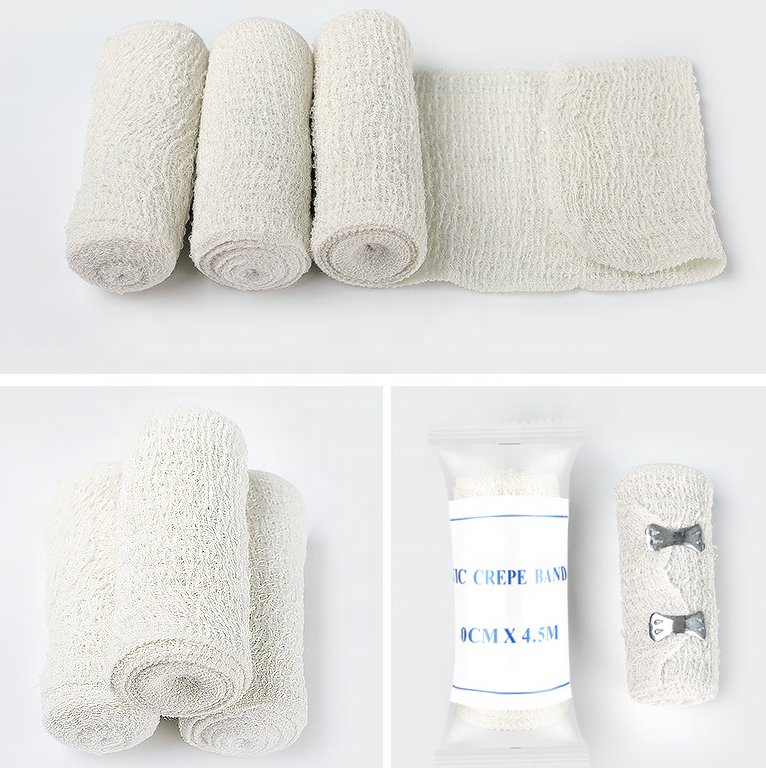 Elastic Crepe Bandage For Pain Relief Gauze Pads Dressing Sponge Bandage Hospital Medical Surgical Fist Aid Kit 5cm 7.5cm 10cm