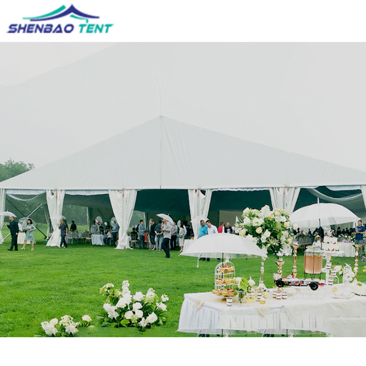 Luxury 10x20 20 x 40 50x30 outdoor large white aluminum parti wed design event wedding party marquee tent for 200 300 500 people