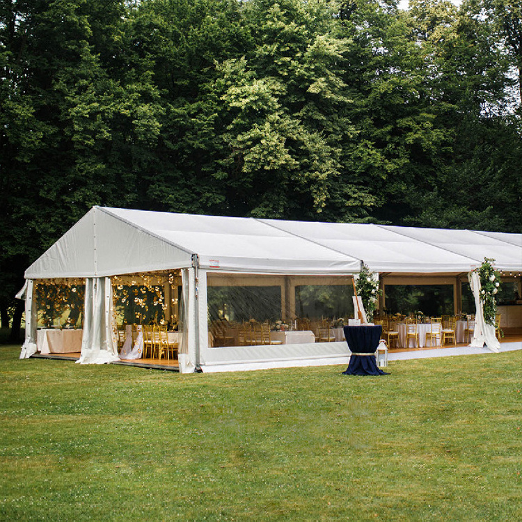 Luxury 10x20 20 x 40 50x30 outdoor large white aluminum parti wed design event wedding party marquee tent for 200 300 500 people