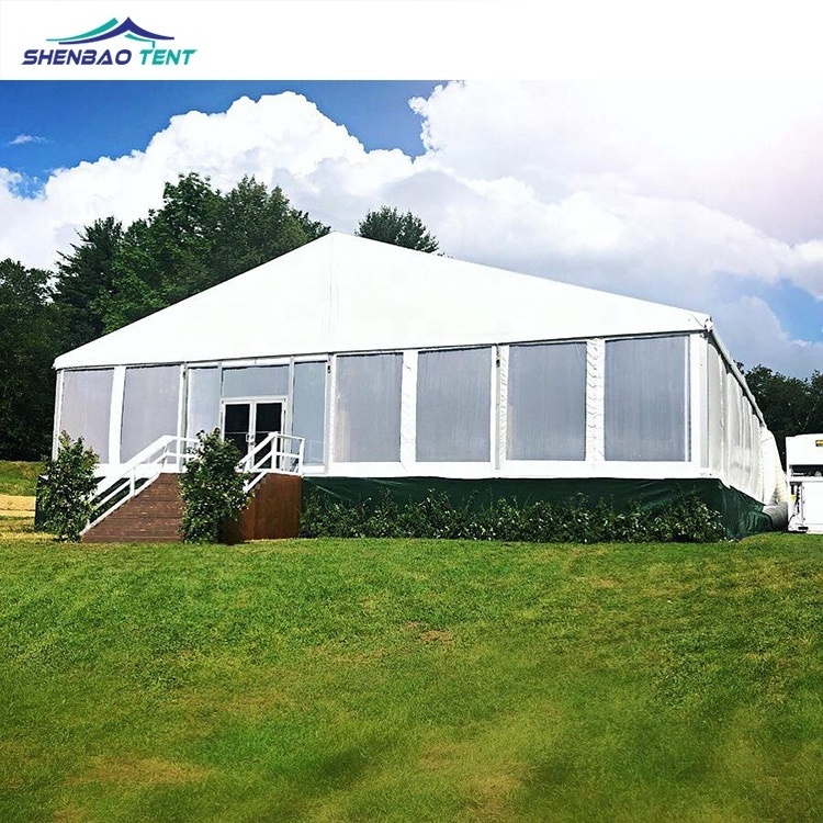 20x40 pole and frame party tent Pvc wedding events tent with clear side walls for 1000people