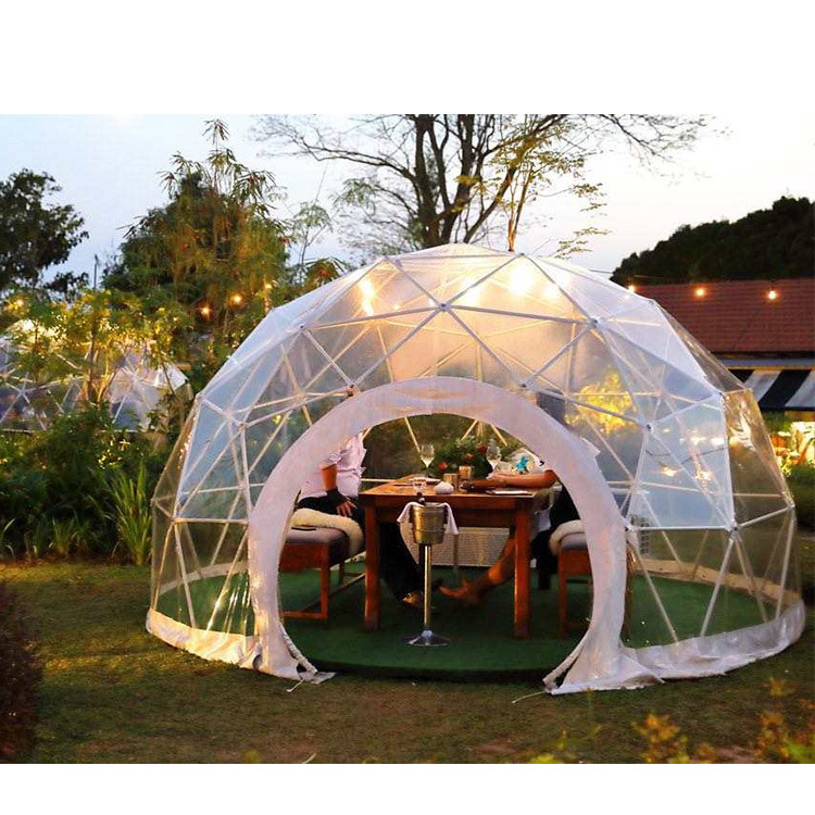 outdoor luxury party event wedding dinner garden transparent igloo dome tent for sale