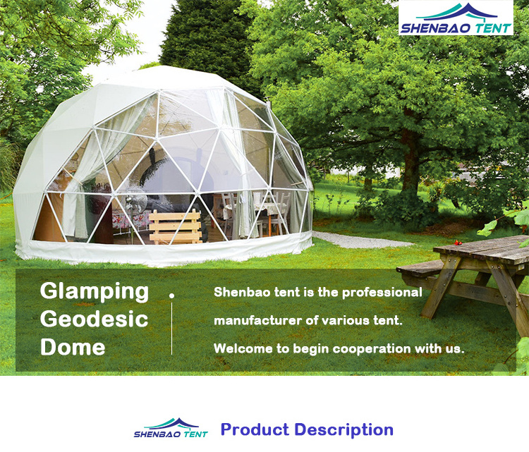 luxury tents camping outdoor prefabricated modular tiny cabin house prefab houses modern geodesic dome tent kit for sale