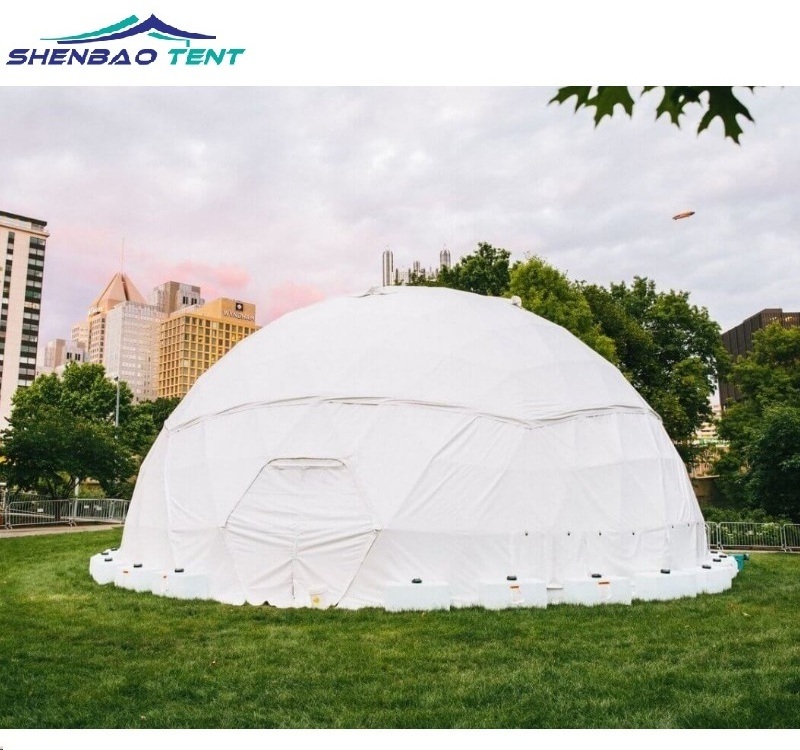 Q235 Hot galvanized steel pipe dome house tent half circle tents for camping