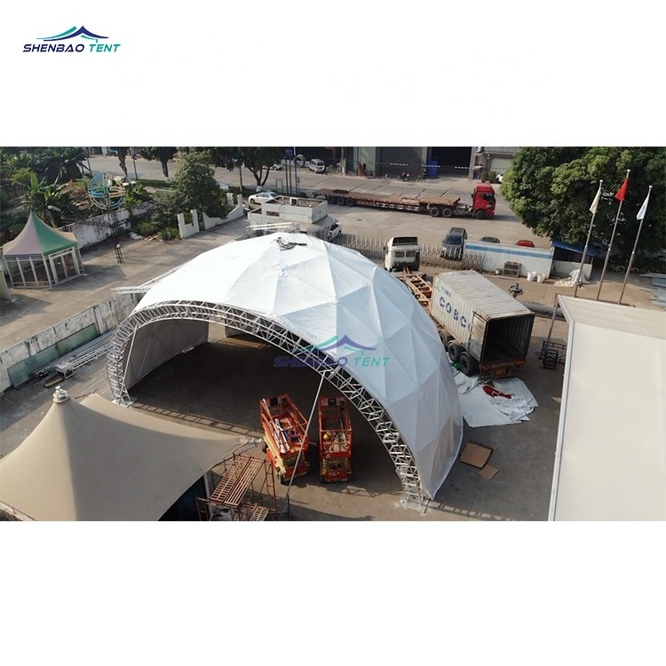 Large Truss Structures half sphere geodesic dome tent for event