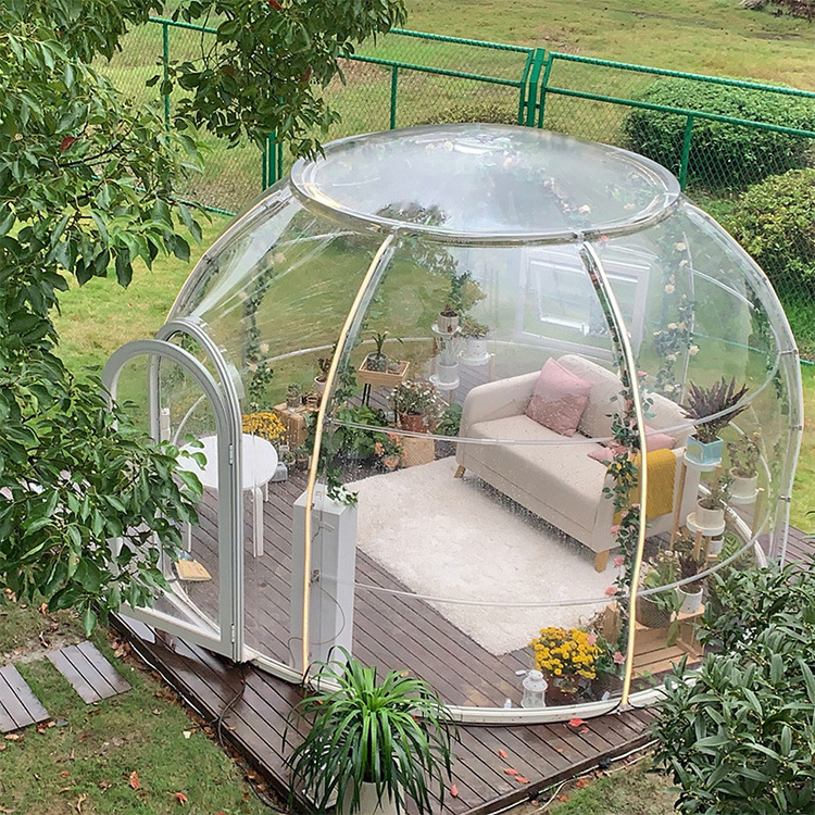 Big Circle Bubble Tent Dome Home Kits Resort Garden Bubble Tent For Hot Tub Glamping Greenhouse Foam Bubble House Outdoor