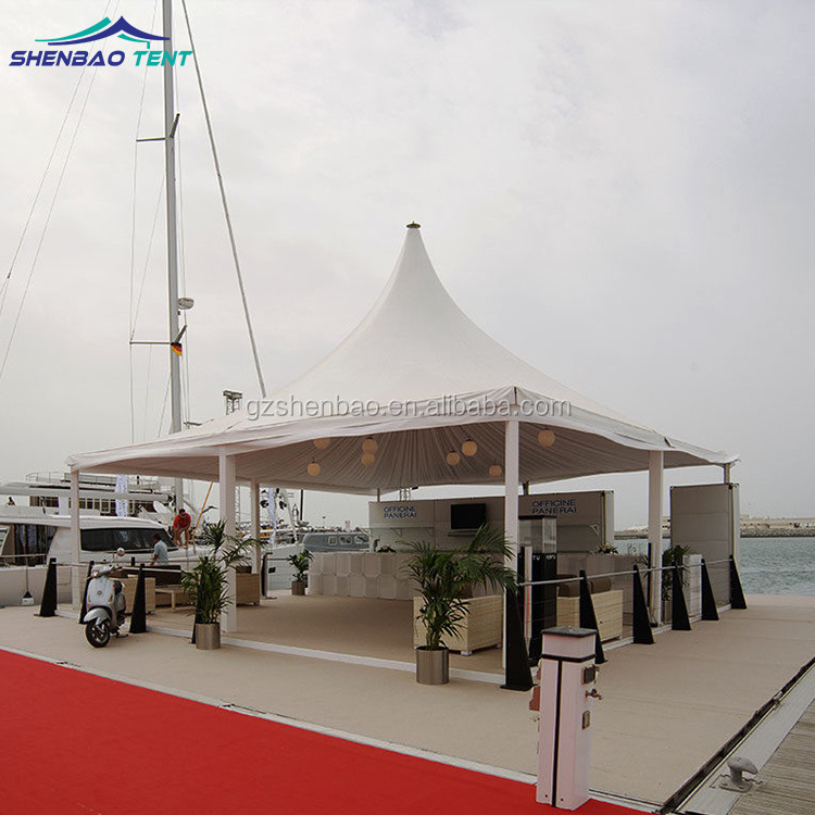 Removable mobile gazebo pagoda tents 10x10ft 20x20ft 30x30ft with waterproof pvc canopy