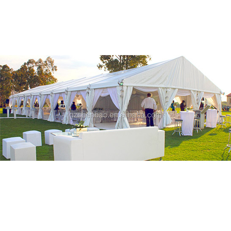 Beautiful outdoor large luxury white pvc wedding party events banquet marquee tent for sale