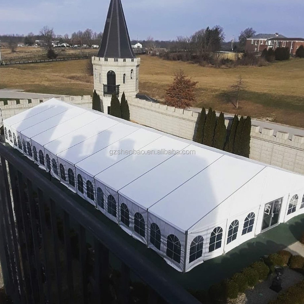 Outdoor Trade Show Tent Large luxury pvc White commercial warehousetents Wedding Party Marquee event Church tent for events