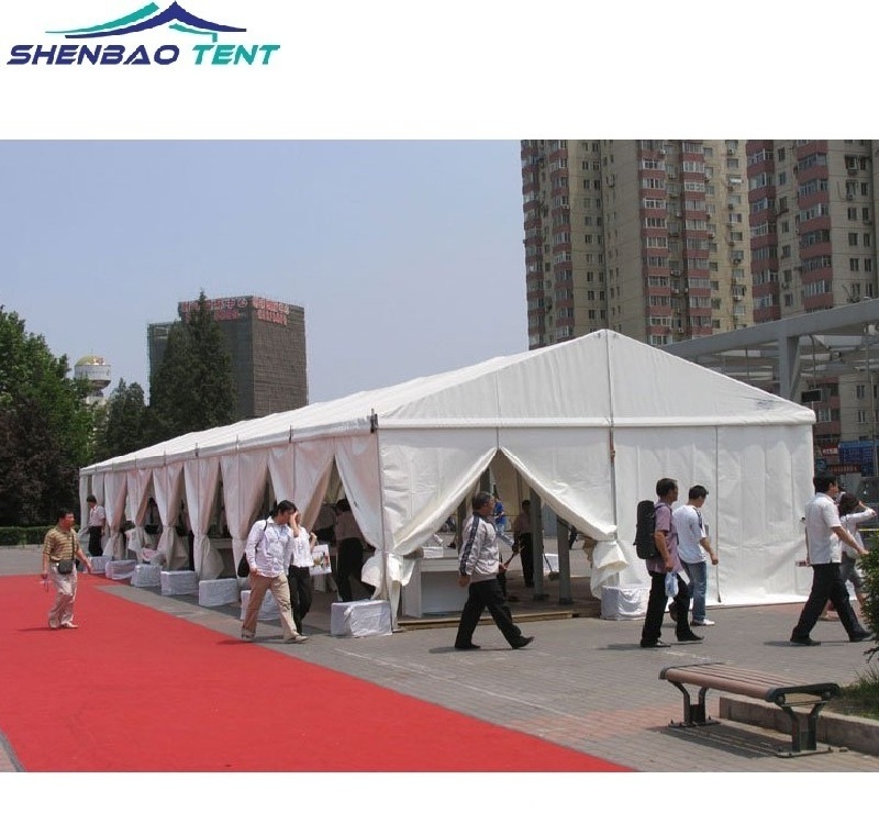 Anti-UV 850g pvc material tents marquee wedding tent with white canopy