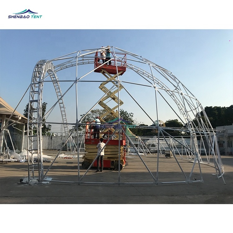 Large Truss Structures half sphere geodesic dome tent for event