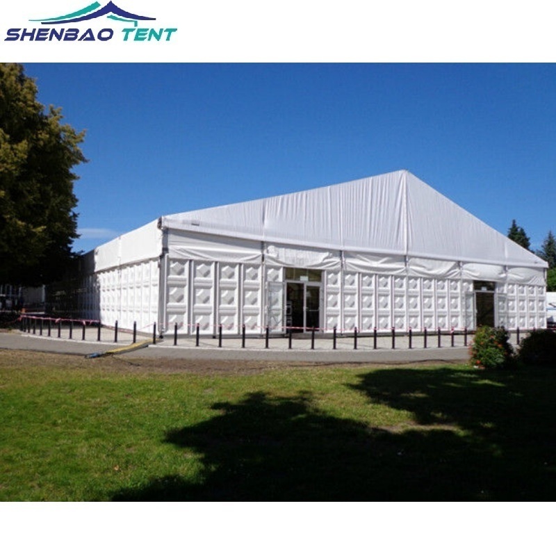 Anti-UV 850g pvc material tents marquee wedding tent with white canopy