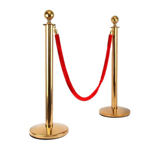 Queue barrier post stainless steel crowd control stanchion queue stand