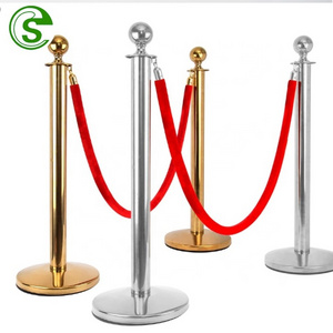 Hot Sale Crowd Control Safe barrier Barrier Railing Rope Stanchion Rope Stanchions