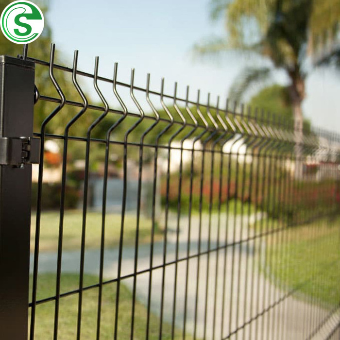 Garden House  Outdoor Galvanized Fence Wire Mesh 3d Nylofor Welded Curved Decorative  Panel Fencing Price