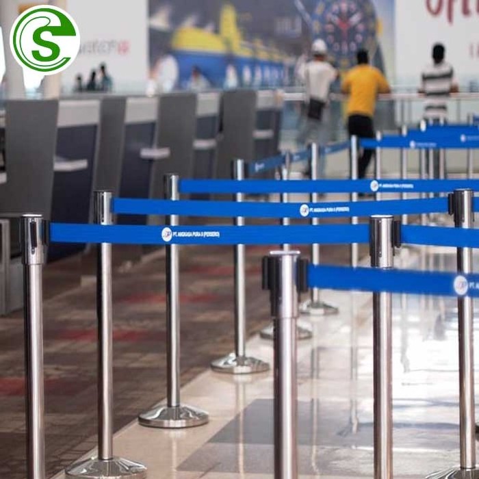 Retractable stanchion poles Queue Manager Barricades for sale